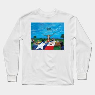 Texas Landscape Art Print,  Texas Wall Art,  Texas Hill Country Decor Long Sleeve T-Shirt